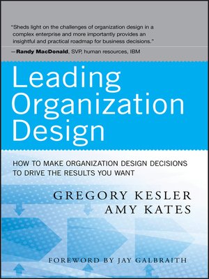cover image of Leading Organization Design